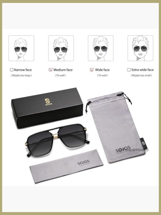 Square Retro Polarized Sunglasses with UV400 Protection